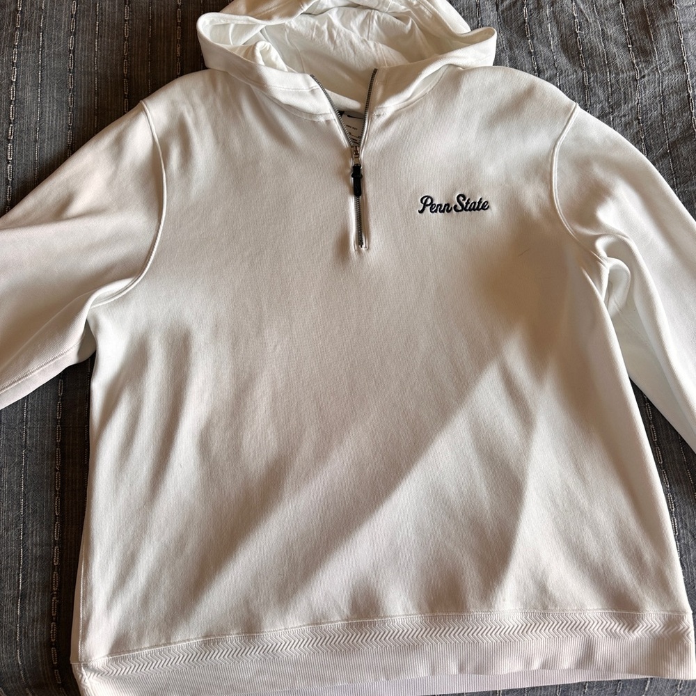 Penn State Nike White Half-Zip Hoodie